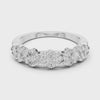 Round Half-Eternity Band — silver-tone digital video render