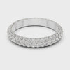 Double-Row Eternity Band — silver-tone digital video render