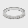 Twin-Line Eternity Band — silver-tone digital video render