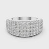 Wide Four-Row Band — silver-tone digital video render