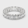 Step-Setting Eternity Band — silver-tone digital video render