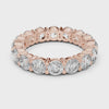 Scalloped Round Eternity Band — rose-gold-tone digital video render