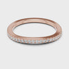 Fine Single-Row Eternity Band — rose-gold-tone digital video render