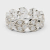 Marquise Leaf Eternity Band — silver-tone digital video render