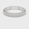 Slim Pavé Eternity Band — silver-tone digital video render