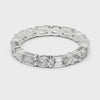 Round and Bar Eternity Band — silver-tone digital video render