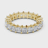 Square-Setting Eternity Band — yellow-gold-tone digital video render