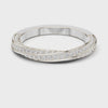 Slim Twin-Row Band — silver-tone digital video render
