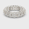 Raised Round Eternity Band — silver-tone digital video render