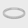 Fine Round Eternity Band — silver-tone digital video render