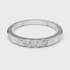 Three-Stone Band — silver-tone digital video render