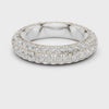 Triple-Line Eternity Band — silver-tone digital video render