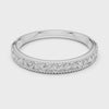 Beaded-Edge Band — silver-tone digital video render