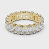 Pear-Setting Eternity Band — yellow-gold-tone digital video render