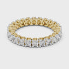 Round Prong-Set Eternity Band — yellow-gold-tone digital video render