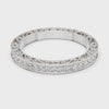Patterned Double-Line Band — silver-tone digital video render