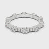 Fluted Round Eternity Band — silver-tone digital video render