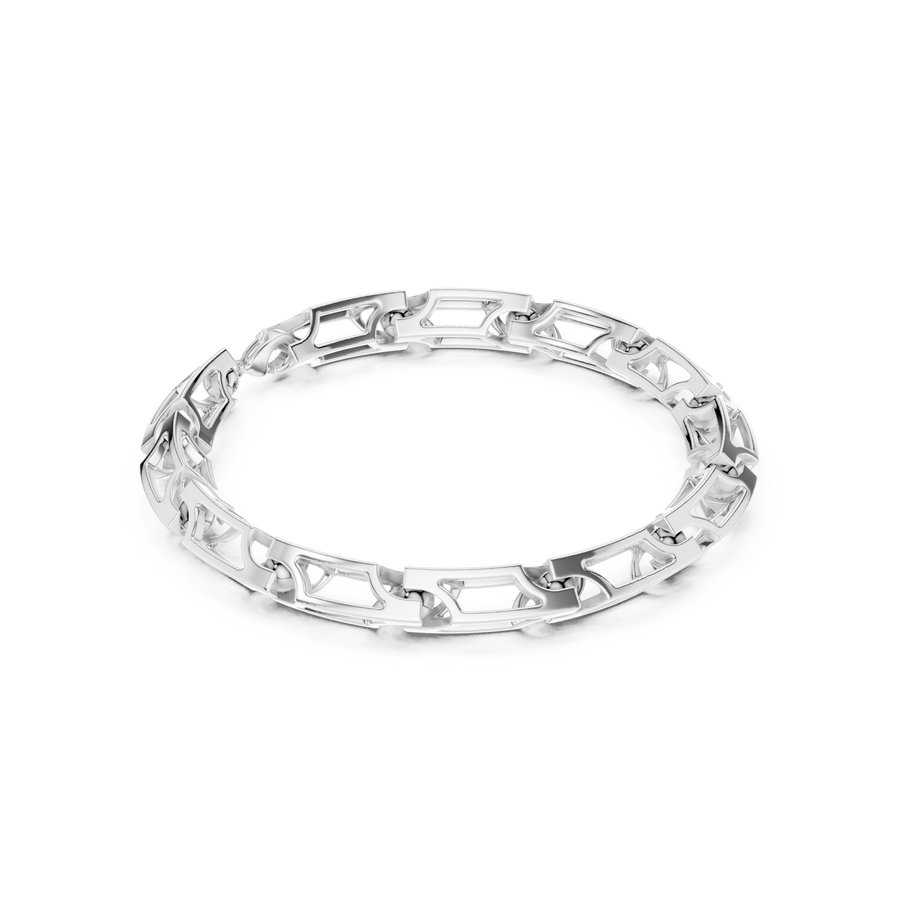 Rectangular Outline-Link Bracelet 683 — B14-683