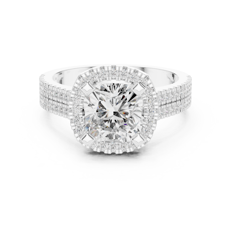 Cushion Halo Ring