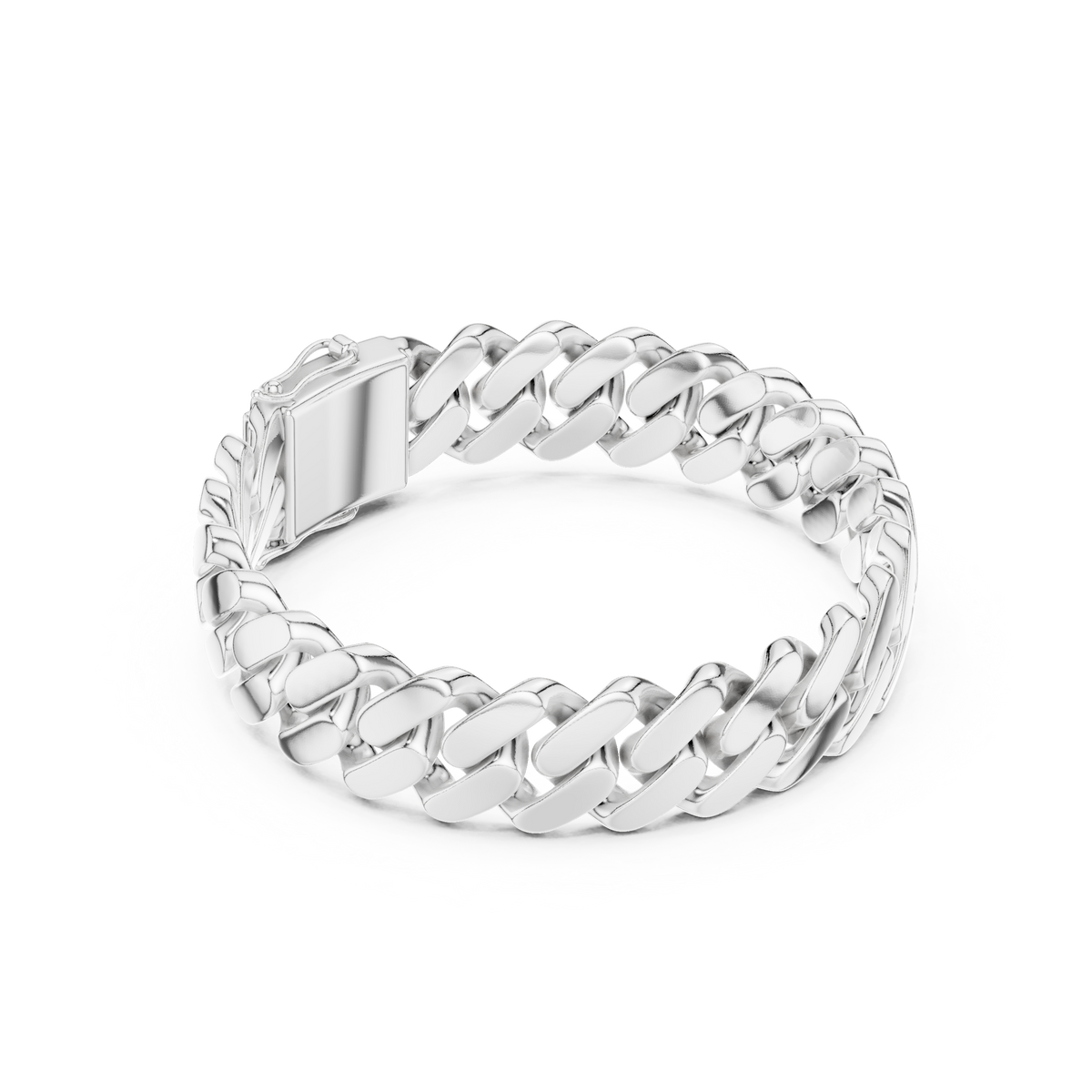 Curb-Link Bracelet 388 — B10-388 | Finish: white 