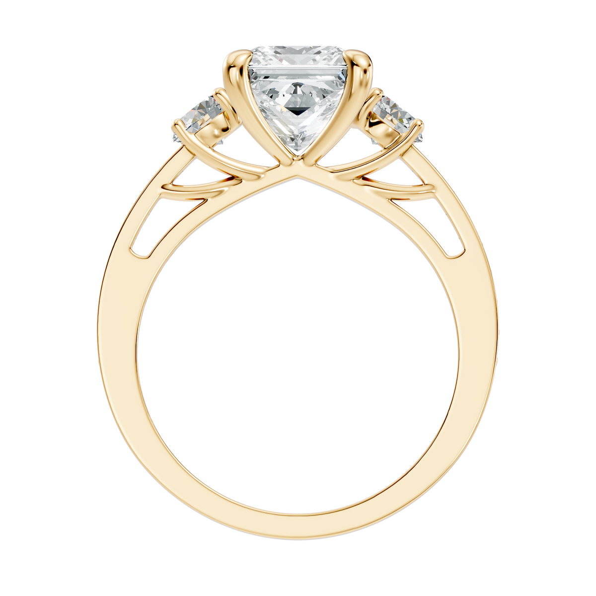 LH-1372 ring render, yellow finish