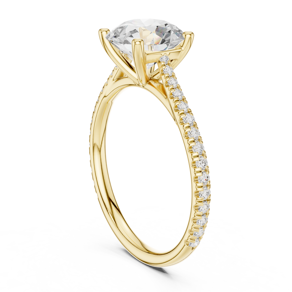 LH-1323 ring render, yellow finish