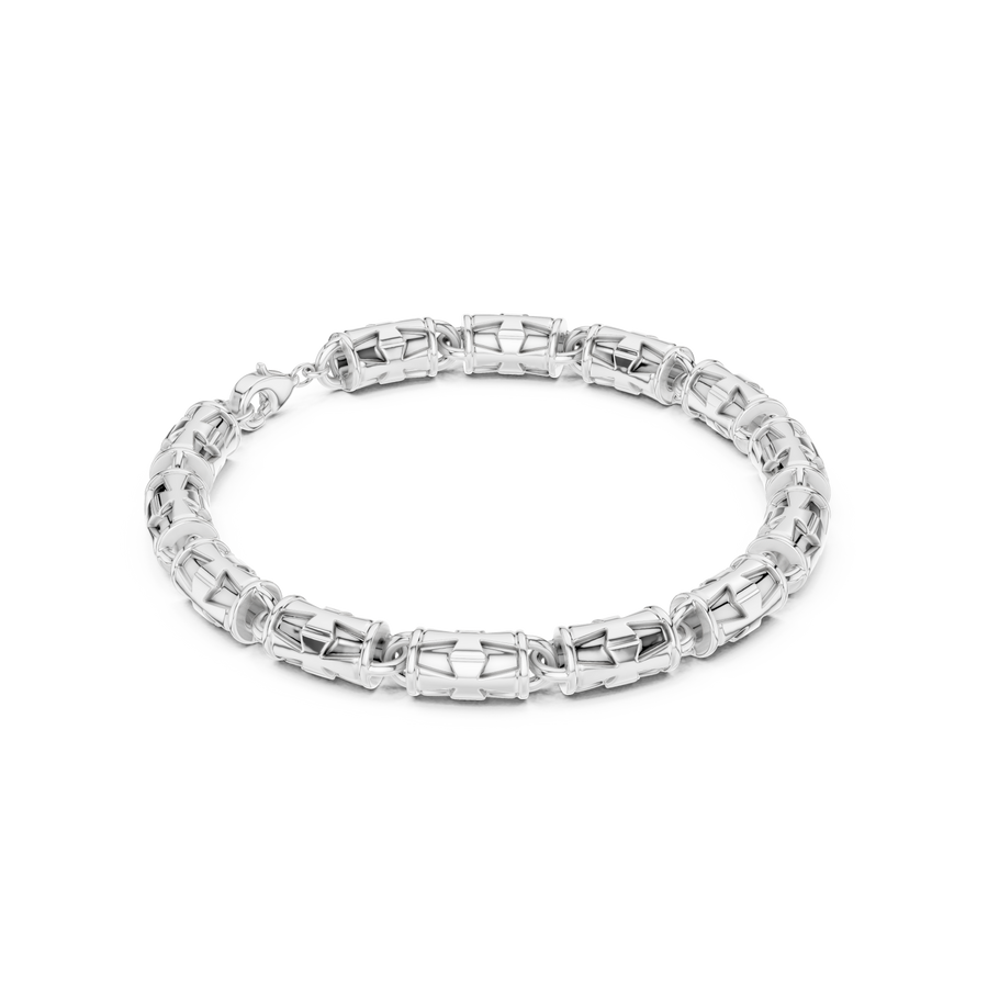 Square Open-Link Bracelet 676 — B14-676