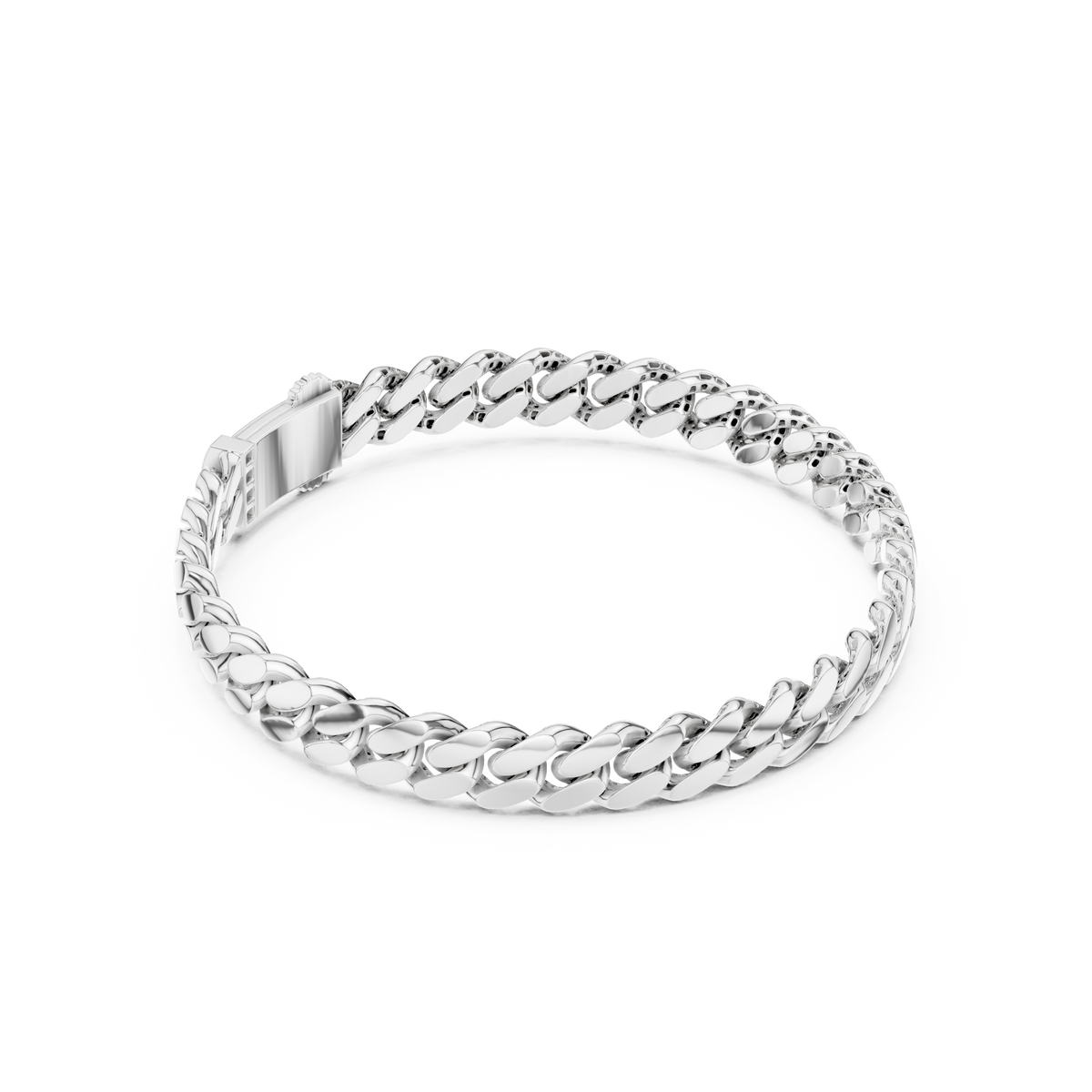Curb-Link Bracelet 415 — B10-415 | Finish: white 