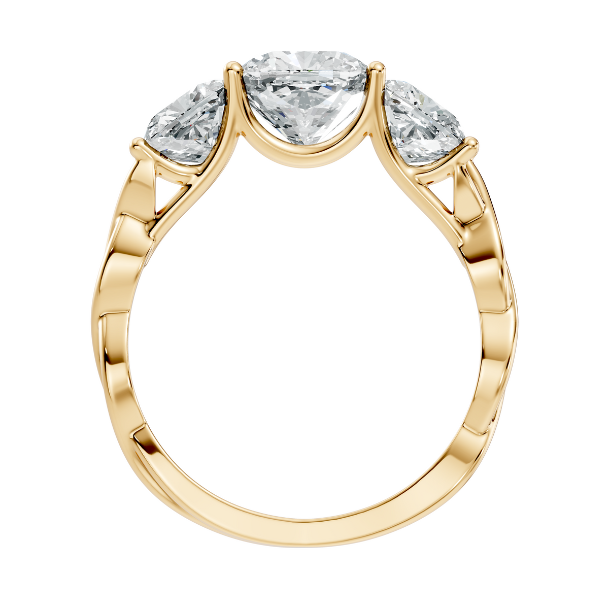 LH-1369 ring render, yellow finish