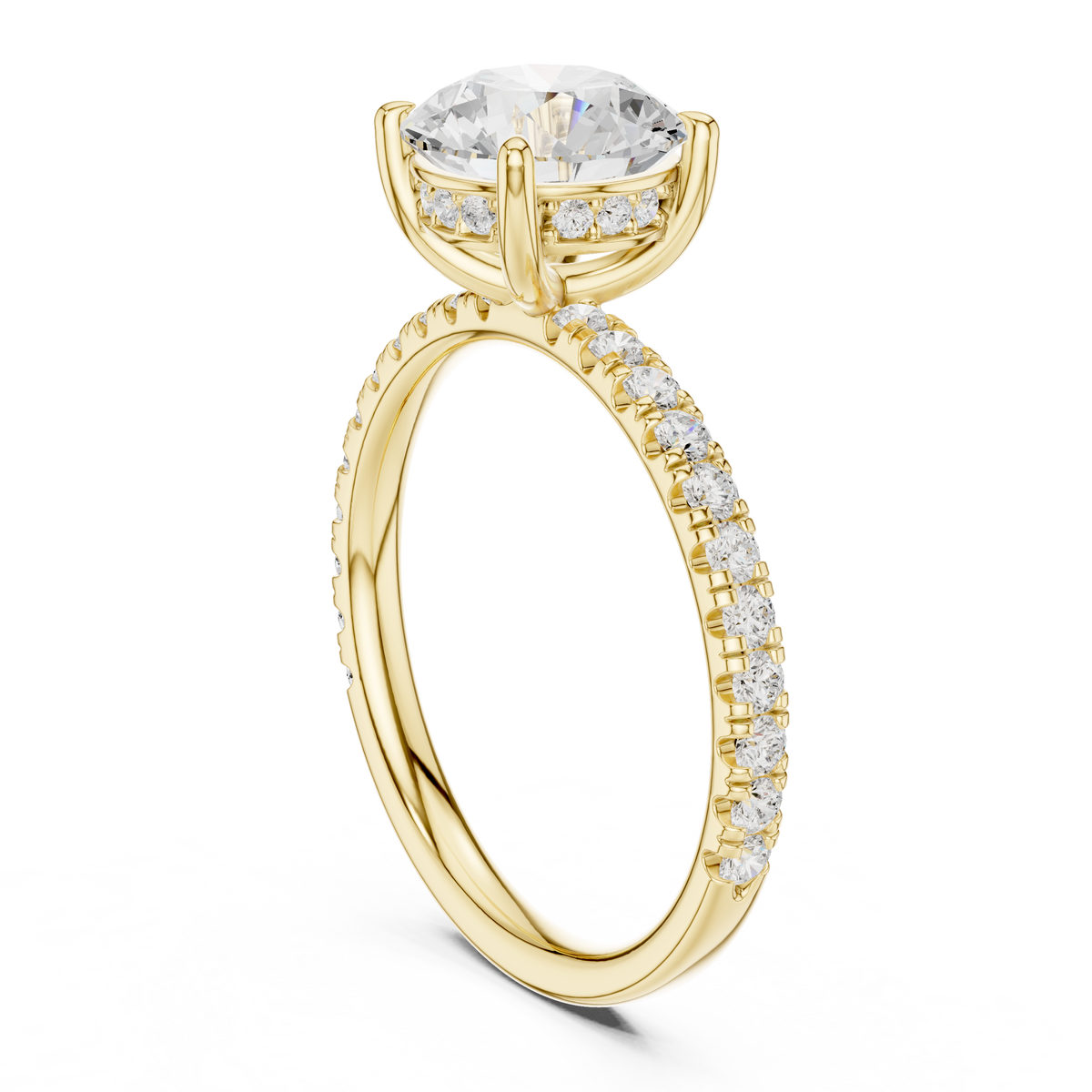 LH-1344 ring render, yellow finish