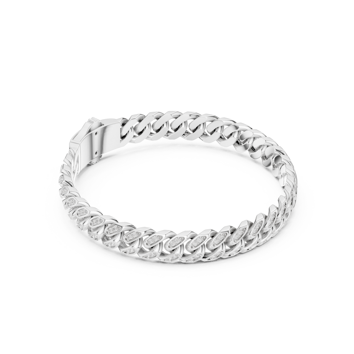 Curb-Link Bracelet 369 — B10-369 | Finish: white 