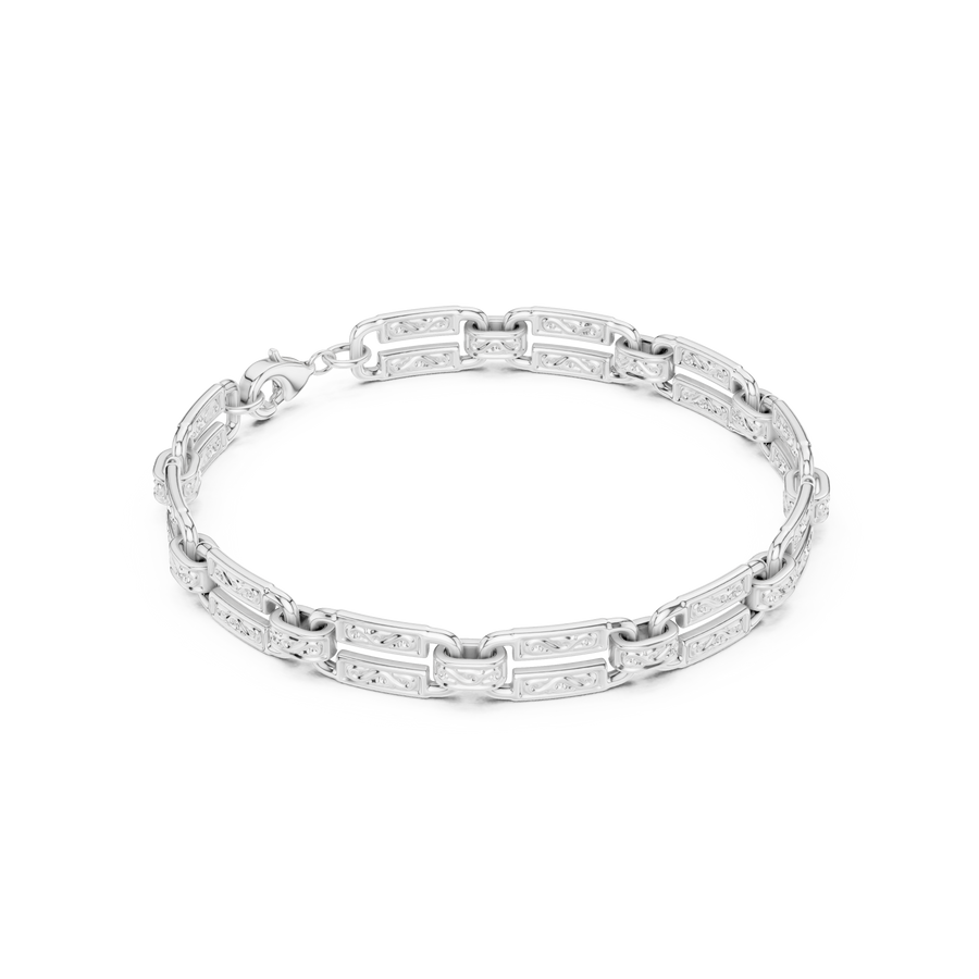 Linear Bar-Link Bracelet 671 — B14-671