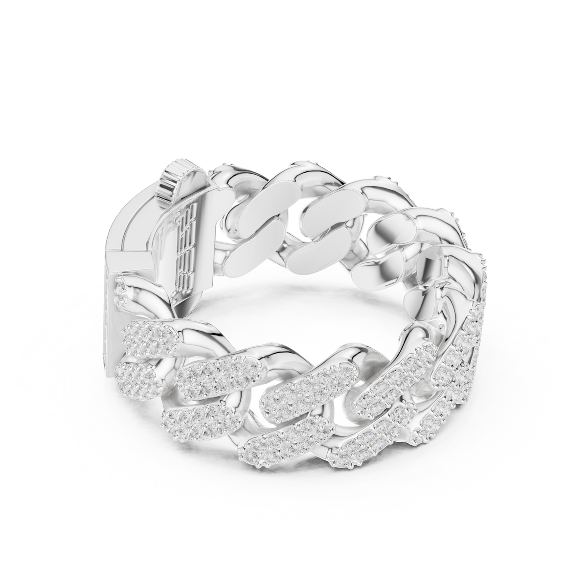 Curb-Link Bracelet 444 — B10-444 | Finish: white 