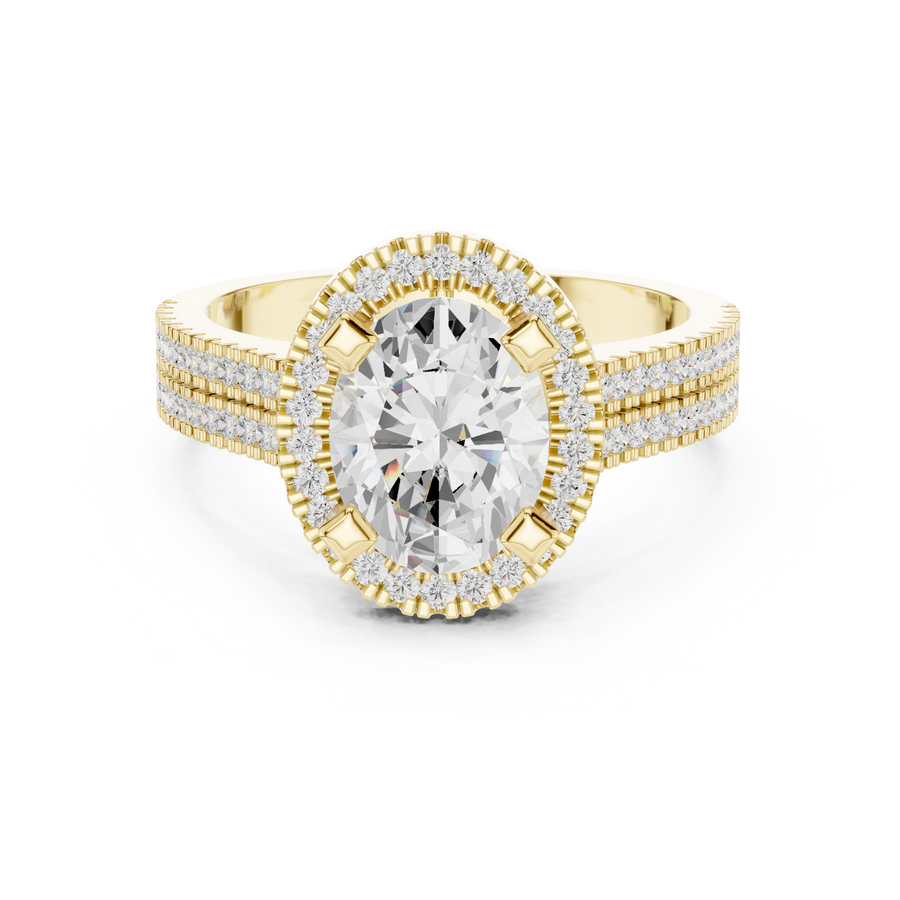 Oval Halo Ring