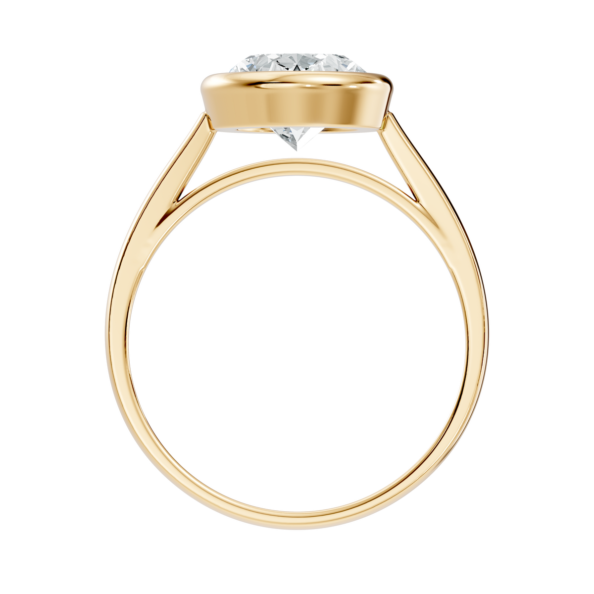 LH-1392 ring render, yellow finish