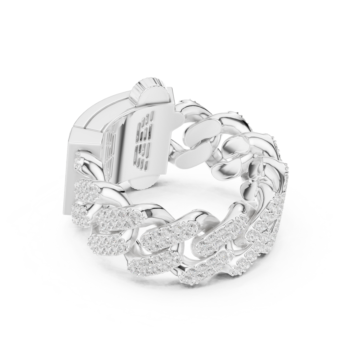 Curb-Link Bracelet 446 — B10-446 | Finish: white 