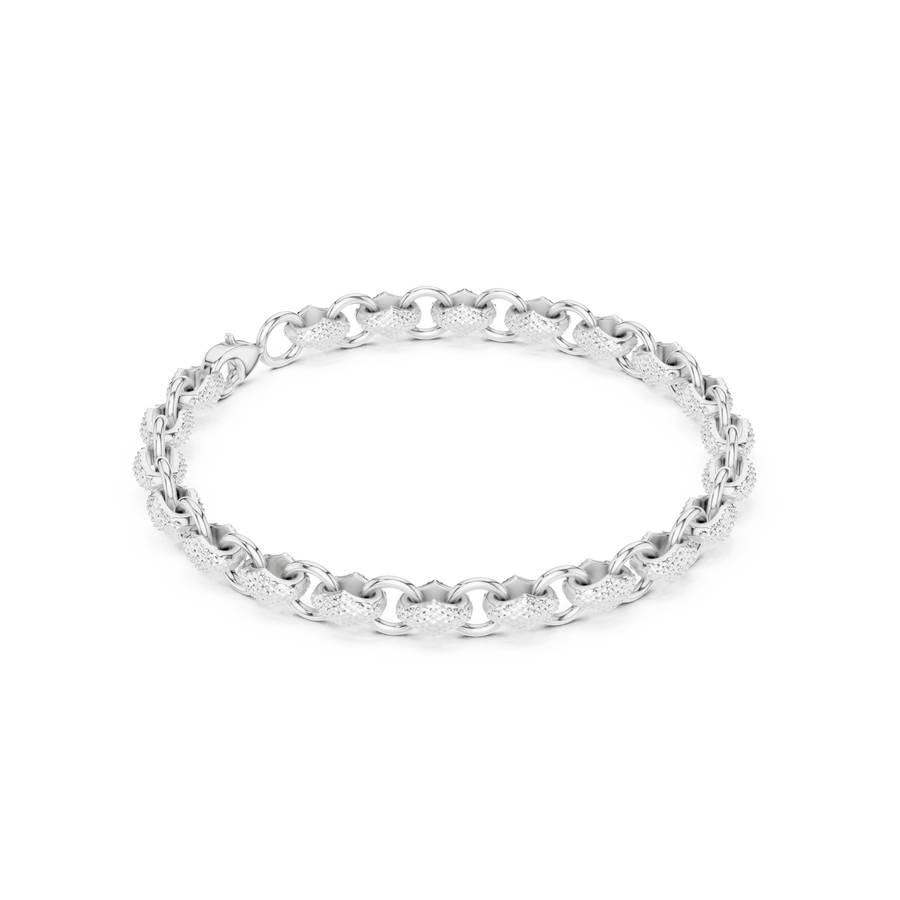 Sculpted Oval-Link Bracelet 685 — B14-685