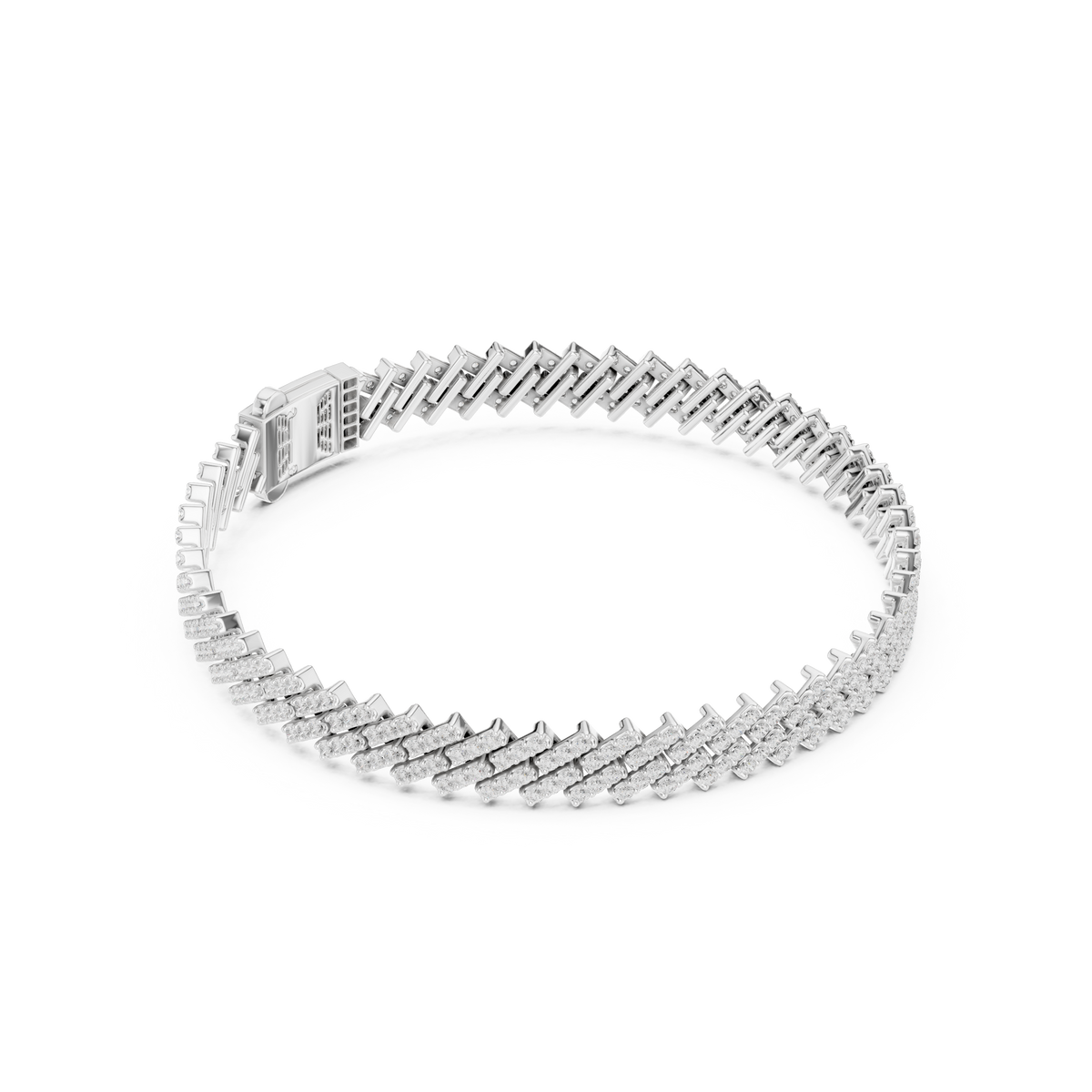 Curb-Link Bracelet 316 — B10-316 | Finish: white 