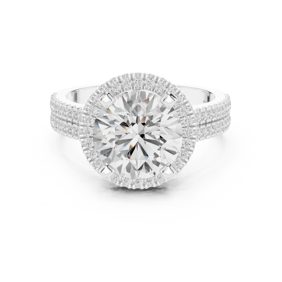 Round Halo Ring