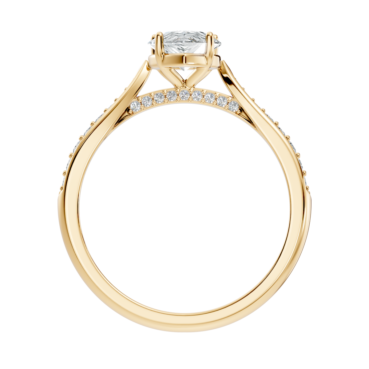 LH-1360 ring render, yellow finish