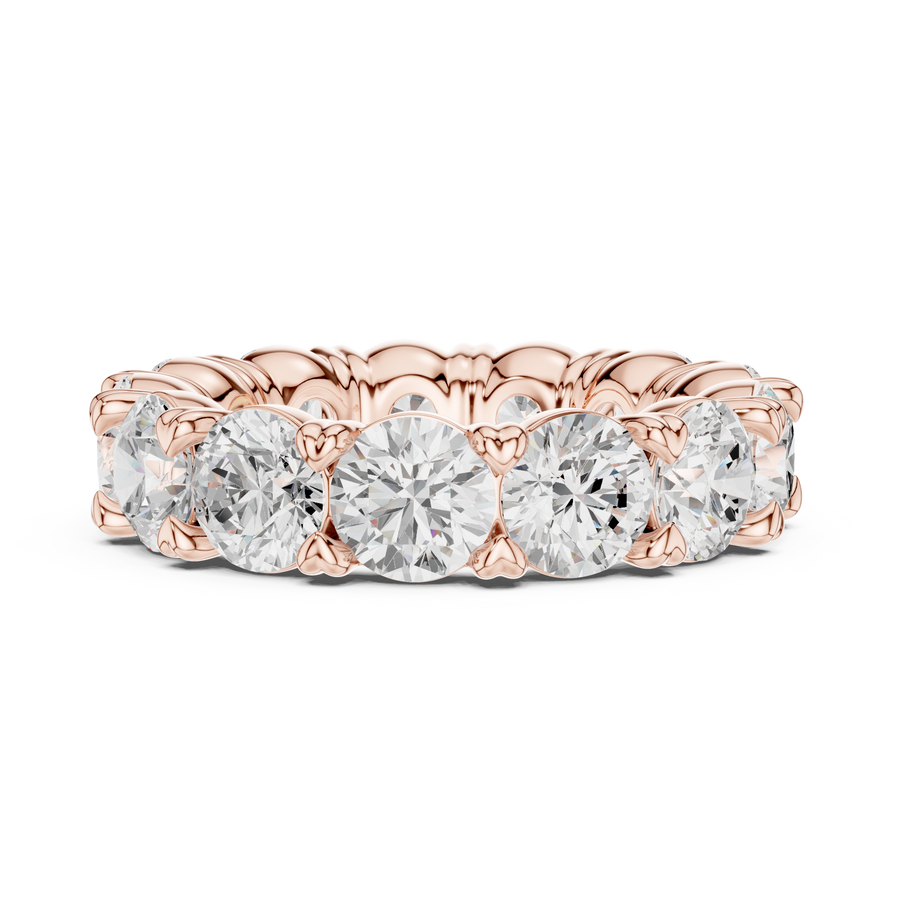 Round Scalloped Eternity Ring — 7CT Design