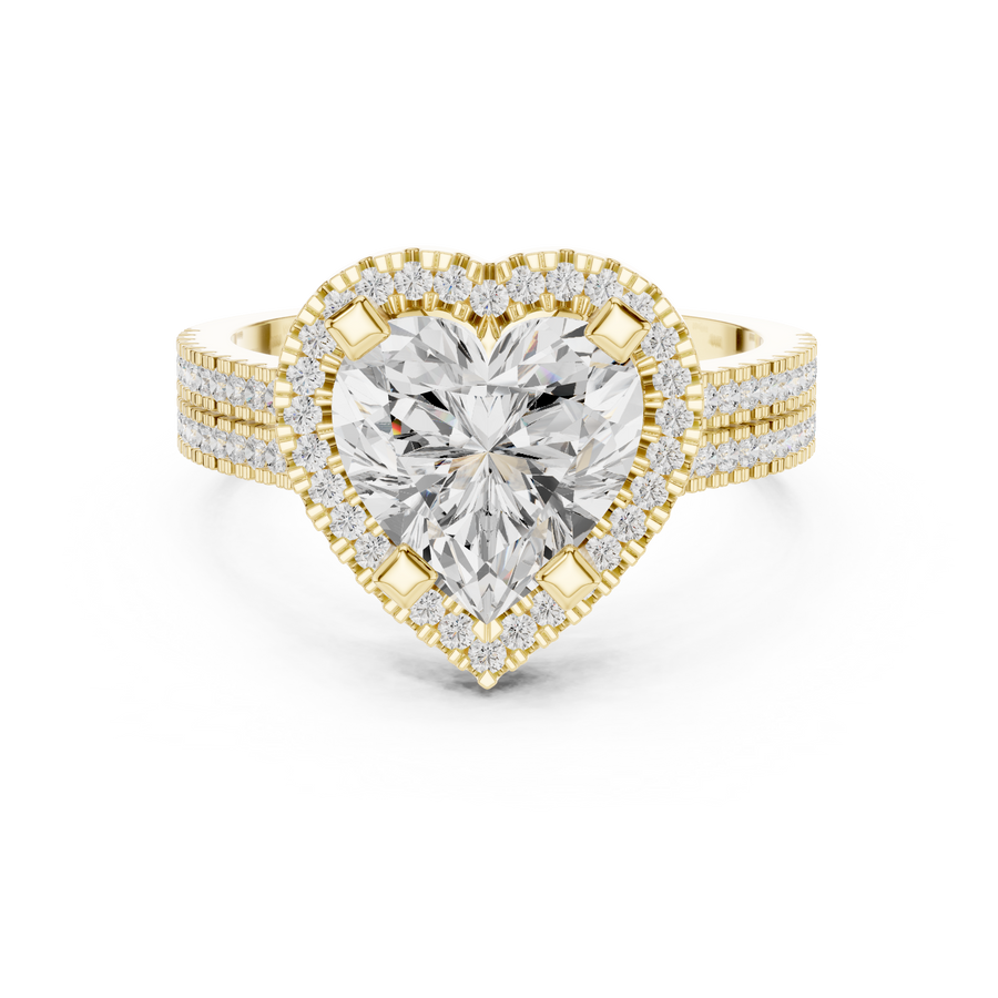 Heart Halo Ring