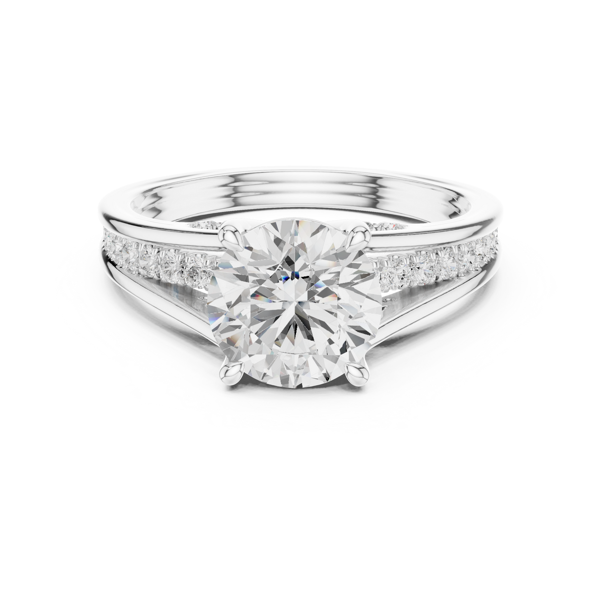 LH-03253 — Round-Cut Ring — digital design render
