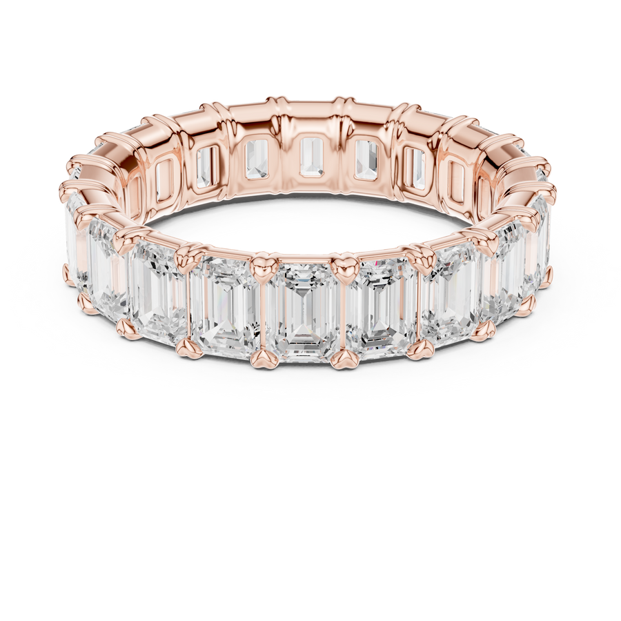 Emerald-Cut Eternity Ring — 4CT Design