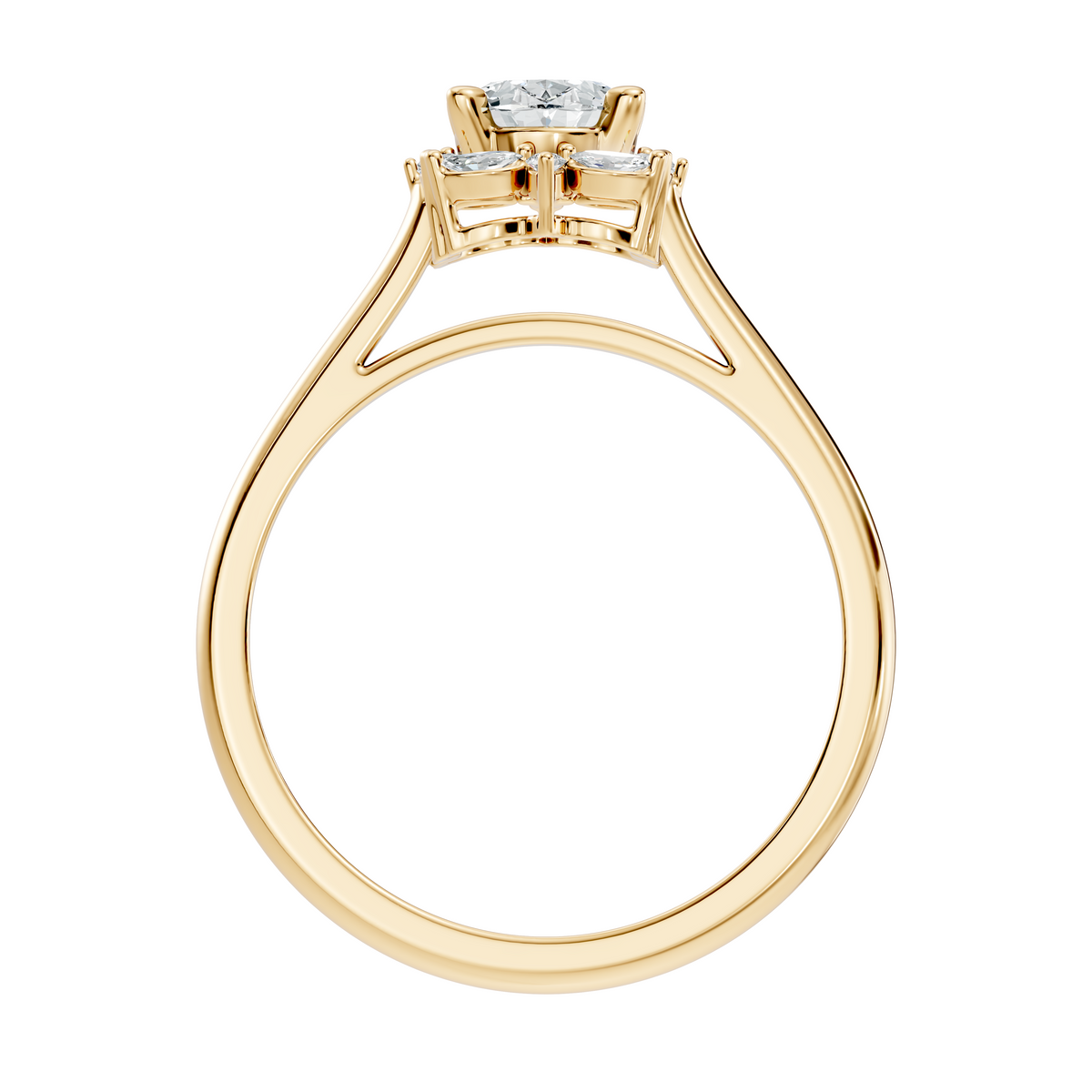LH-1380 ring render, yellow finish