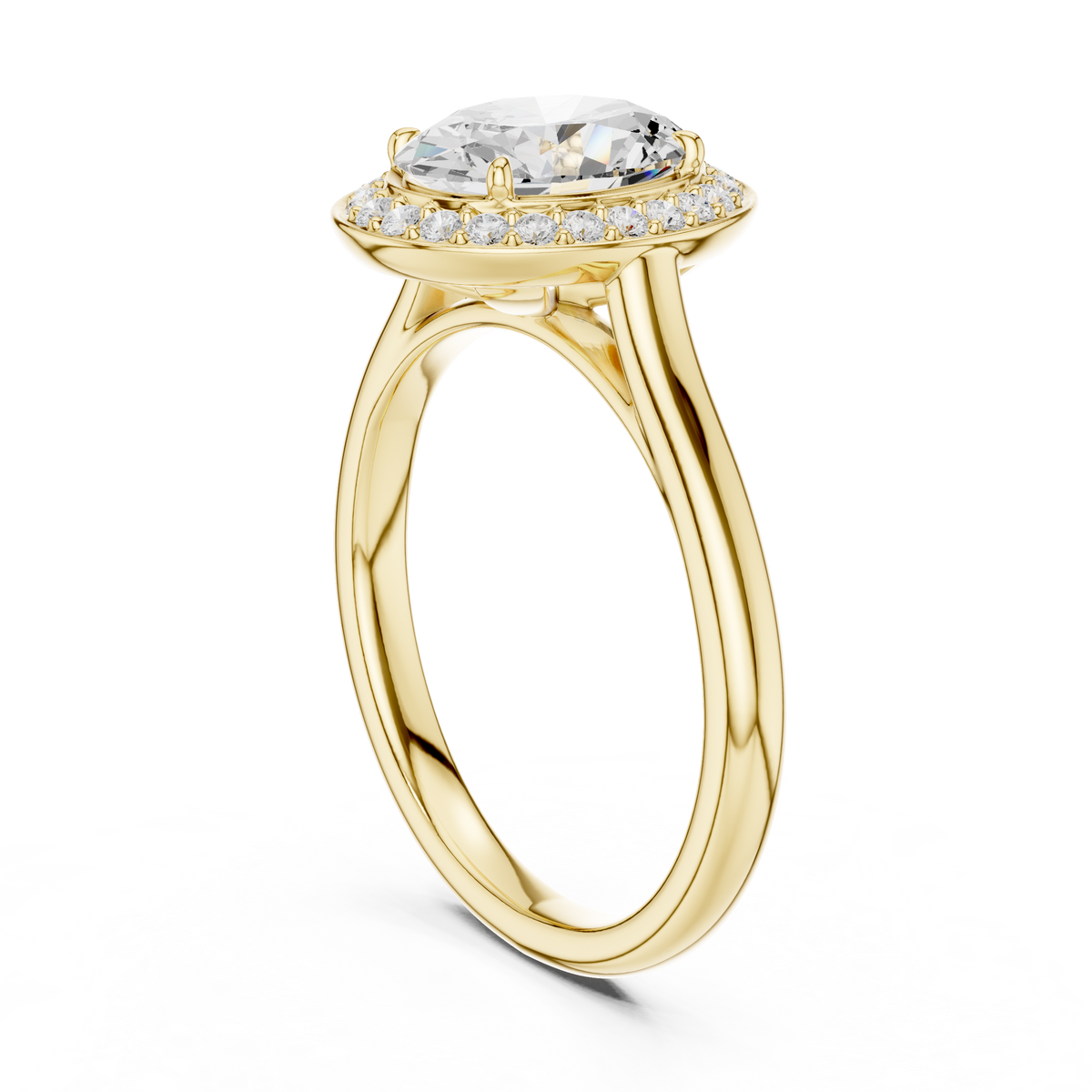 LH-1342 ring render, yellow finish