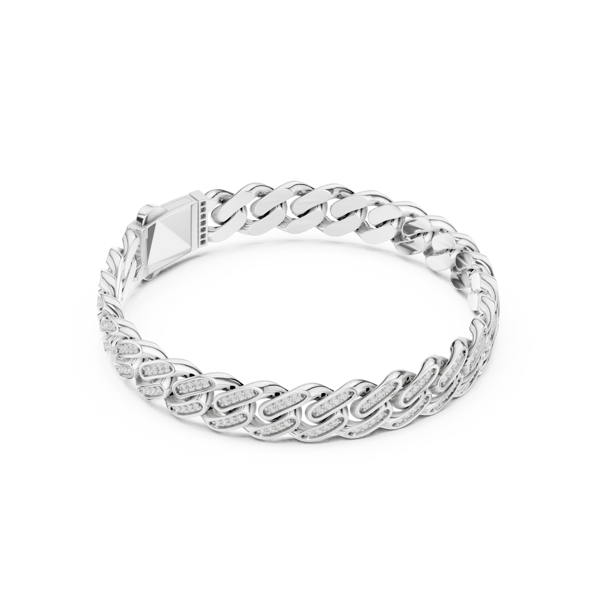 Curb-Link Bracelet 497 — B10-497 | Finish: white 