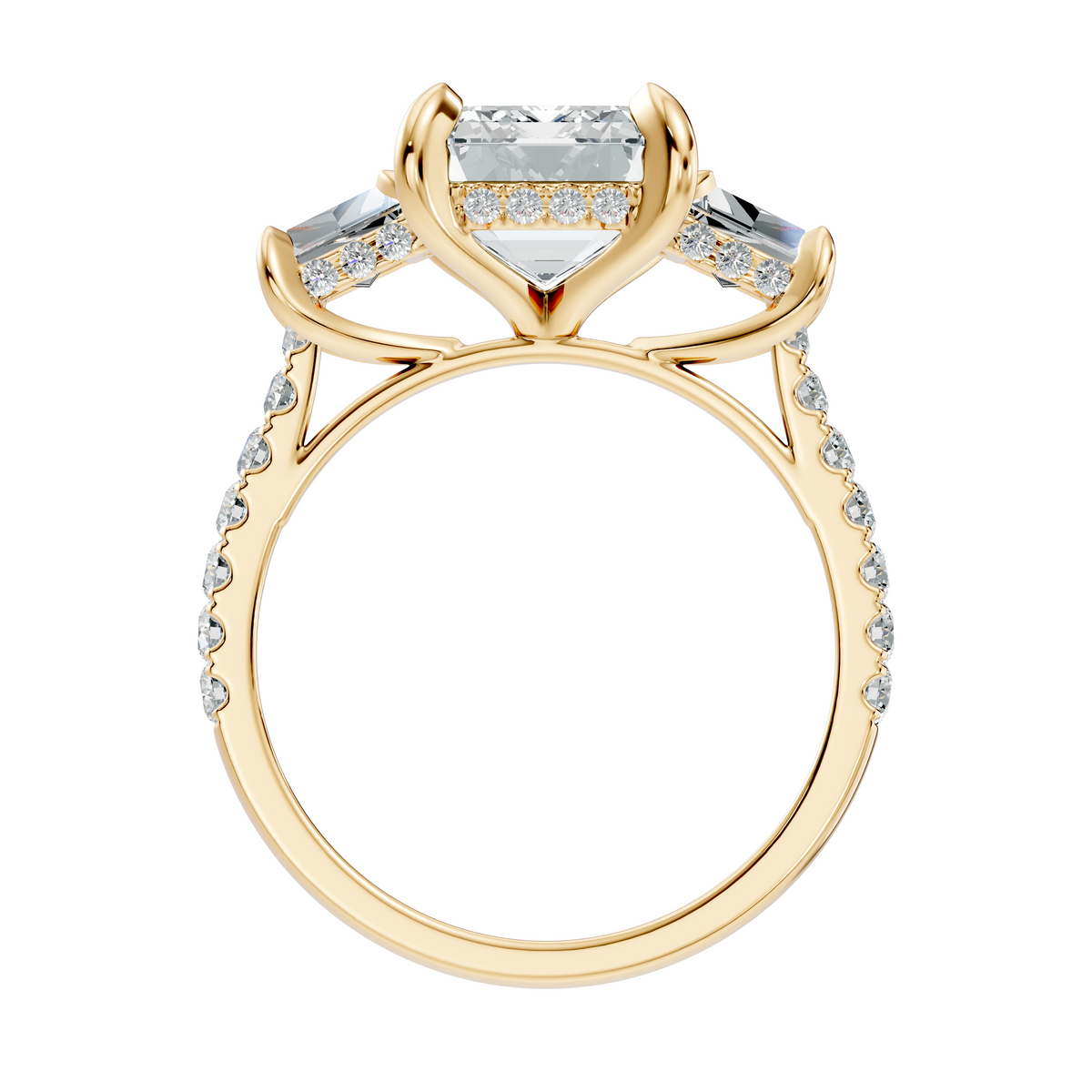 LH-1376 ring render, yellow finish