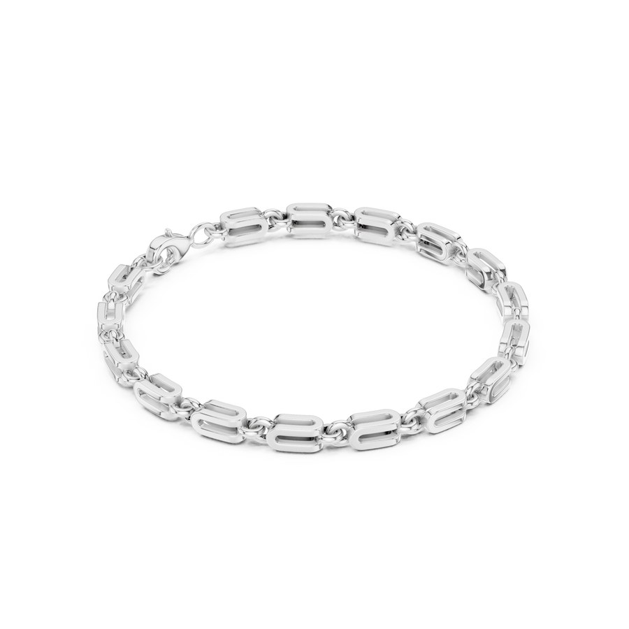 Double-Rail Link Bracelet 682 — B14-682