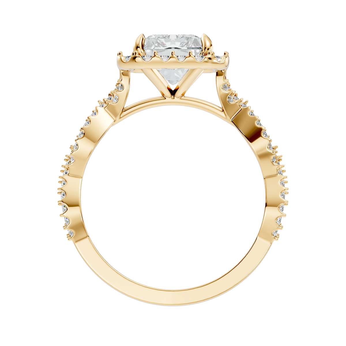 LH-1374 ring render, yellow finish